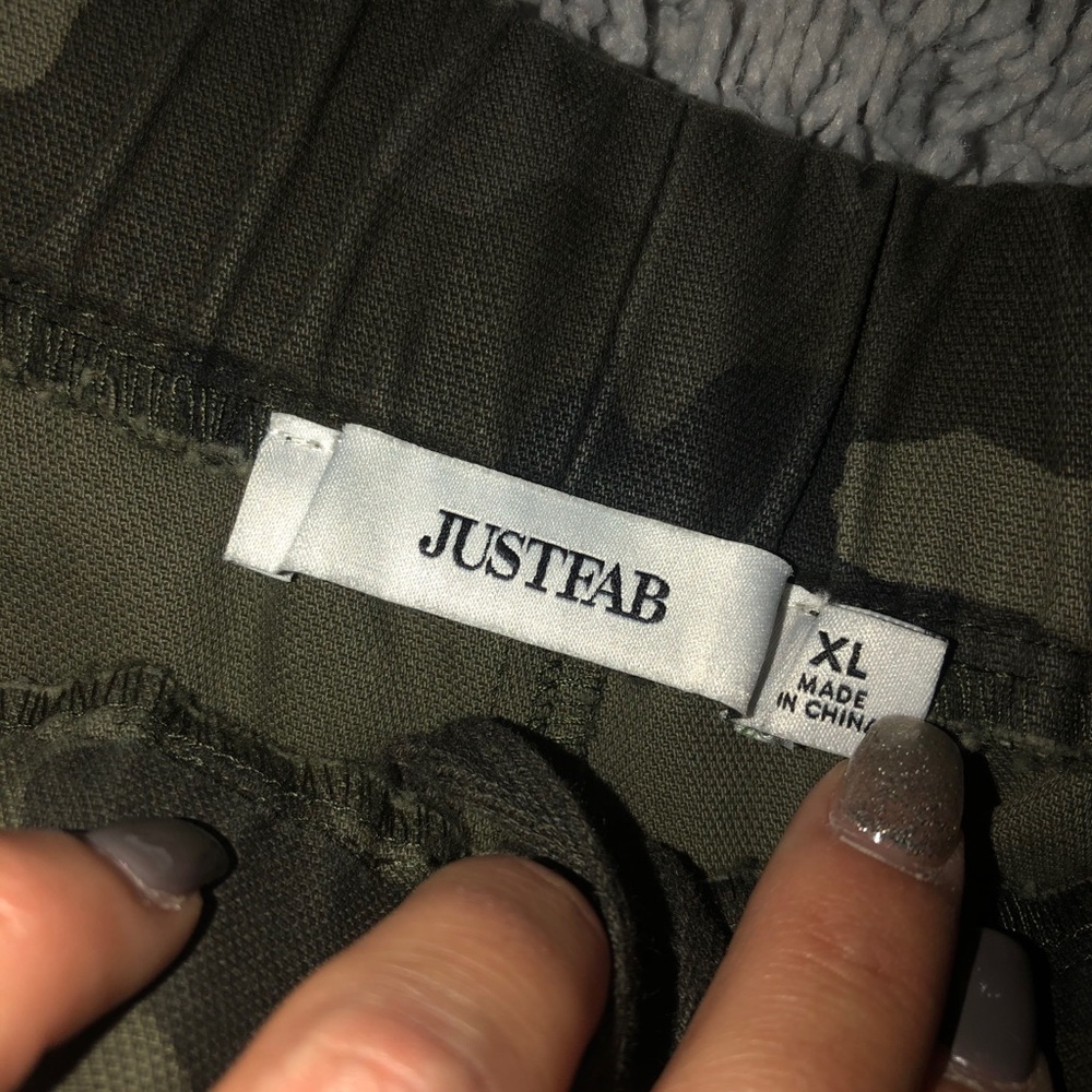 Justfab camo jobbers XL
